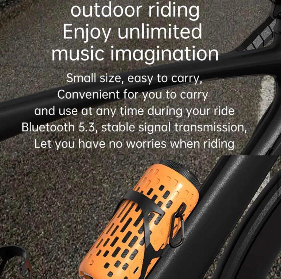 TUTT 2 in 1 Outdoor Waterproof Mini Speaker with Earbuds LED Lighting with Hook | TWS Earbuds Wireless with Portable Mini Speaker | for Picnic Travel Biking Hiking - www.Shopthatapp.com