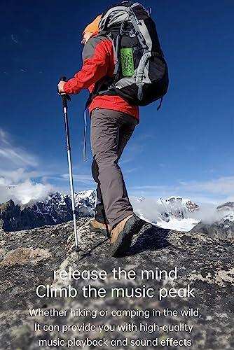 TUTT 2 in 1 Outdoor Waterproof Mini Speaker with Earbuds LED Lighting with Hook | TWS Earbuds Wireless with Portable Mini Speaker | for Picnic Travel Biking Hiking - www.Shopthatapp.com