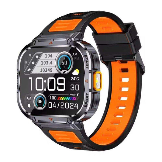 TUTT 2.0" Dial Smart Watch | Rugged Military | Health and Fitness Tracking | Flashlight | NX23 Smartwatches For Men - www.Shopthatapp.com