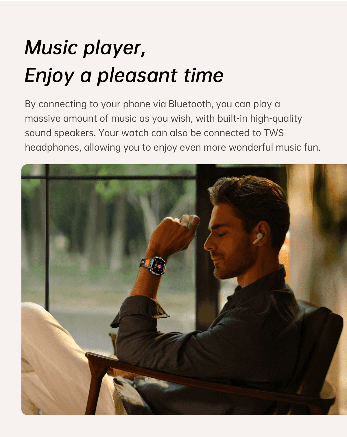 TUTT 2.0" Dial Smart Watch | Rugged Military | Health and Fitness Tracking | Flashlight | NX23 Smartwatches For Men - www.Shopthatapp.com