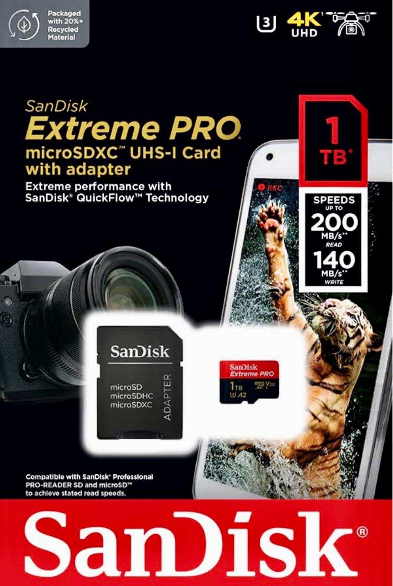 TUTT 3 in 1 | SanDisk 64/128/256/512GB 1TB Ultra microSDXC MicroSD Memory Card Up to 120MB/s, Full HD A1 + Lightning to SD Card iPhone iPad + 2-in-1 SD Card Reader USB3.0 5Gbps