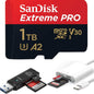 TUTT 3 in 1 | SanDisk 64/128/256/512GB 1TB Ultra microSDXC MicroSD Memory Card Up to 120MB/s, Full HD A1 + Lightning to SD Card iPhone iPad + 2-in-1 SD Card Reader USB3.0 5Gbps