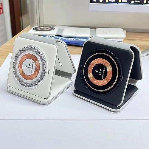 TUTT 3 in 1 Wireless Magnetic Foldable Charger Station Compatible with iPhone - www.Shopthatapp.com