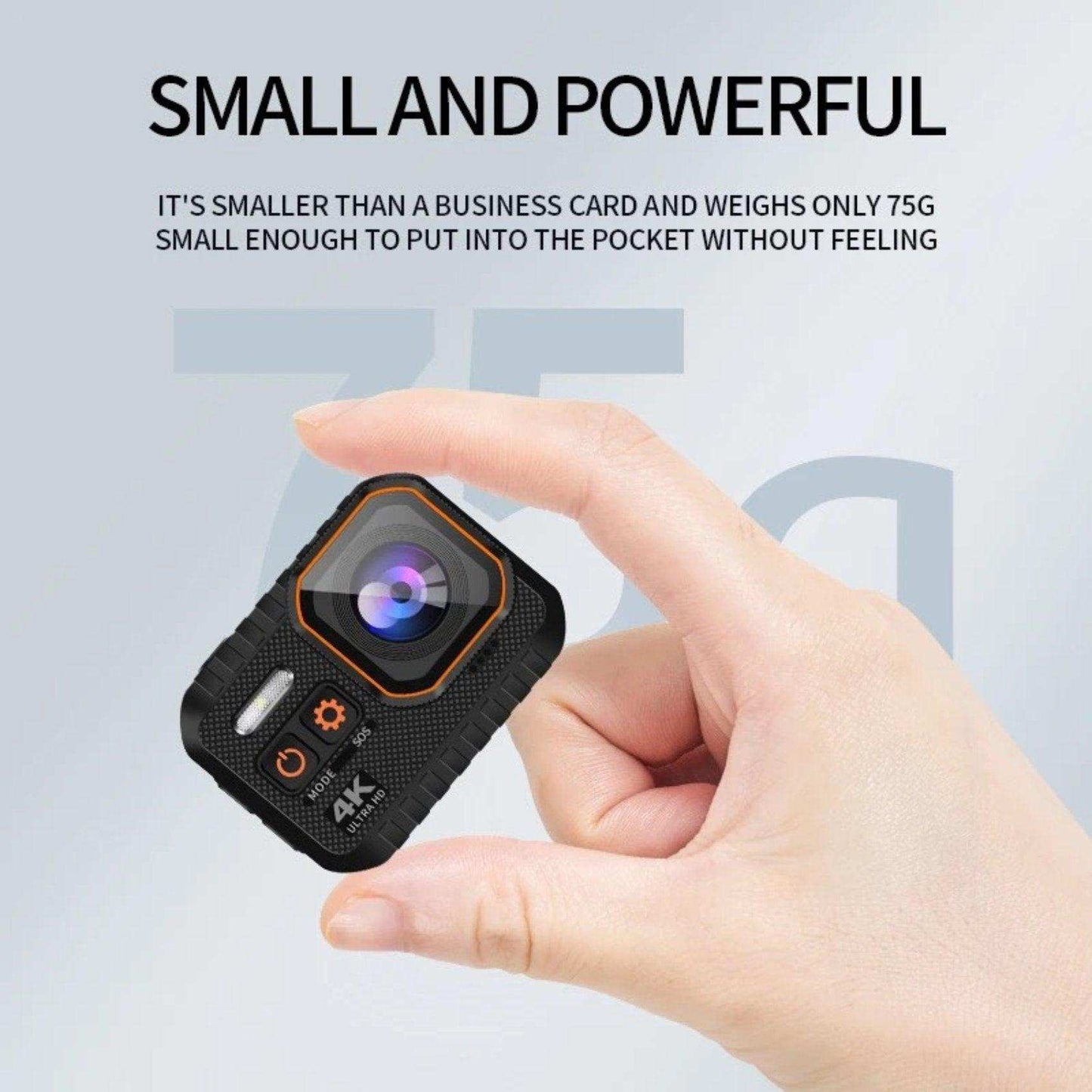 TUTT 4K 60fps 20MP Waterproof Action Camera Dash Cam 2” IPS Display IP68 Waterproof Underwater Wi-fi Motion Camera Hamlet Vlogging Hard Case 128GB SanDisk 3 in 1 SD/TF/Charging Kit - www.Shopthatapp.com
