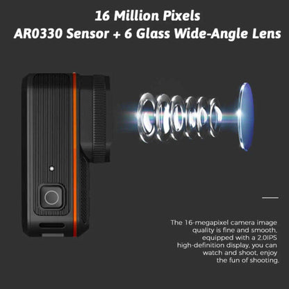 TUTT 4K 60fps 20MP Waterproof Action Camera Dash Cam 2” IPS Display IP68 Waterproof Underwater Wi-fi Motion Camera Hamlet Vlogging Hard Case 128GB SanDisk 3 in 1 SD/TF/Charging Kit - www.Shopthatapp.com