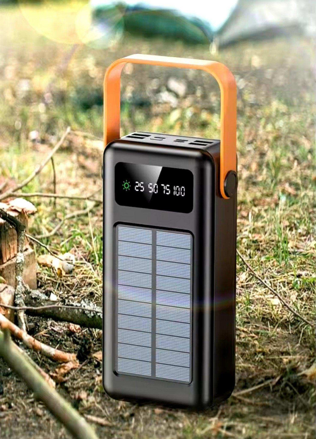 TUTT 60,000 mAh Solar Power Bank | Fast Charging | Built-In Cables | Flashlight | PowerBanks PD 22.5W Portable Phone Mobile Charger - www.Shopthatapp.com