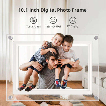 TUTT 7" and 10” Acrylic Digital Photo Frame | WiFi | IPS Touchscreen | 32GB Built-In Storage | Frameo App | SanDisk Extreme PRO® 64GB micro SD Card + Reader Kit