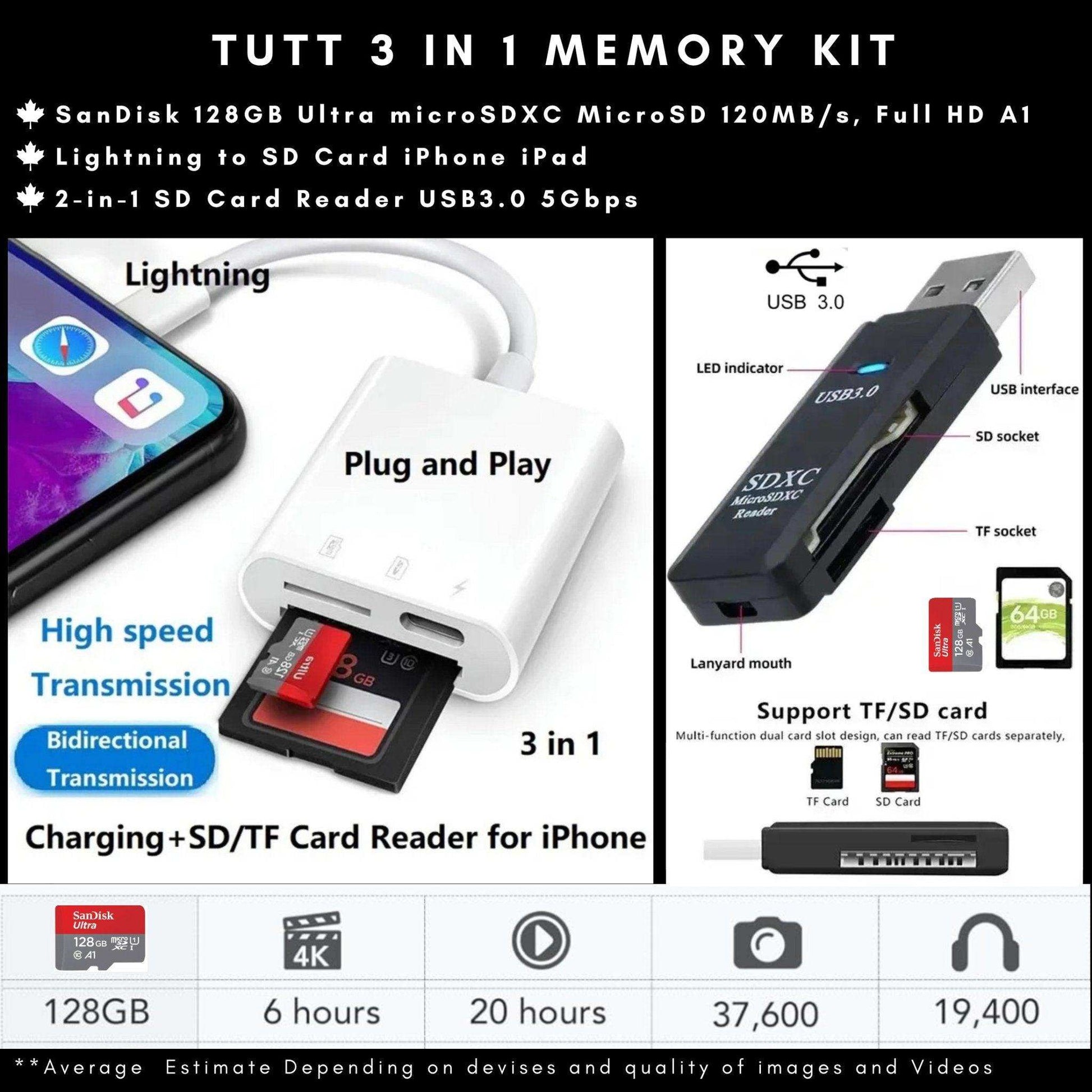 TUTT 8K 48MP Camcorder WIFI Digital Video Camera Recorder | Premium Combo 128GB SanDisk 2 Batteries - www.Shopthatapp.com