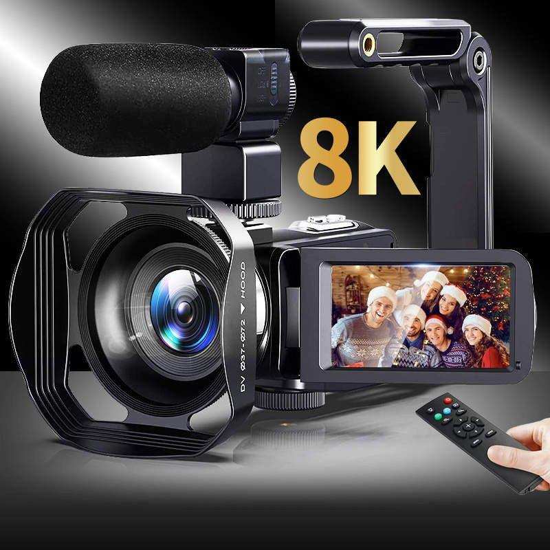 TUTT 8K 48MP Camcorder WIFI Digital Video Camera Recorder | Premium Combo 128GB SanDisk 2 Batteries - www.Shopthatapp.com