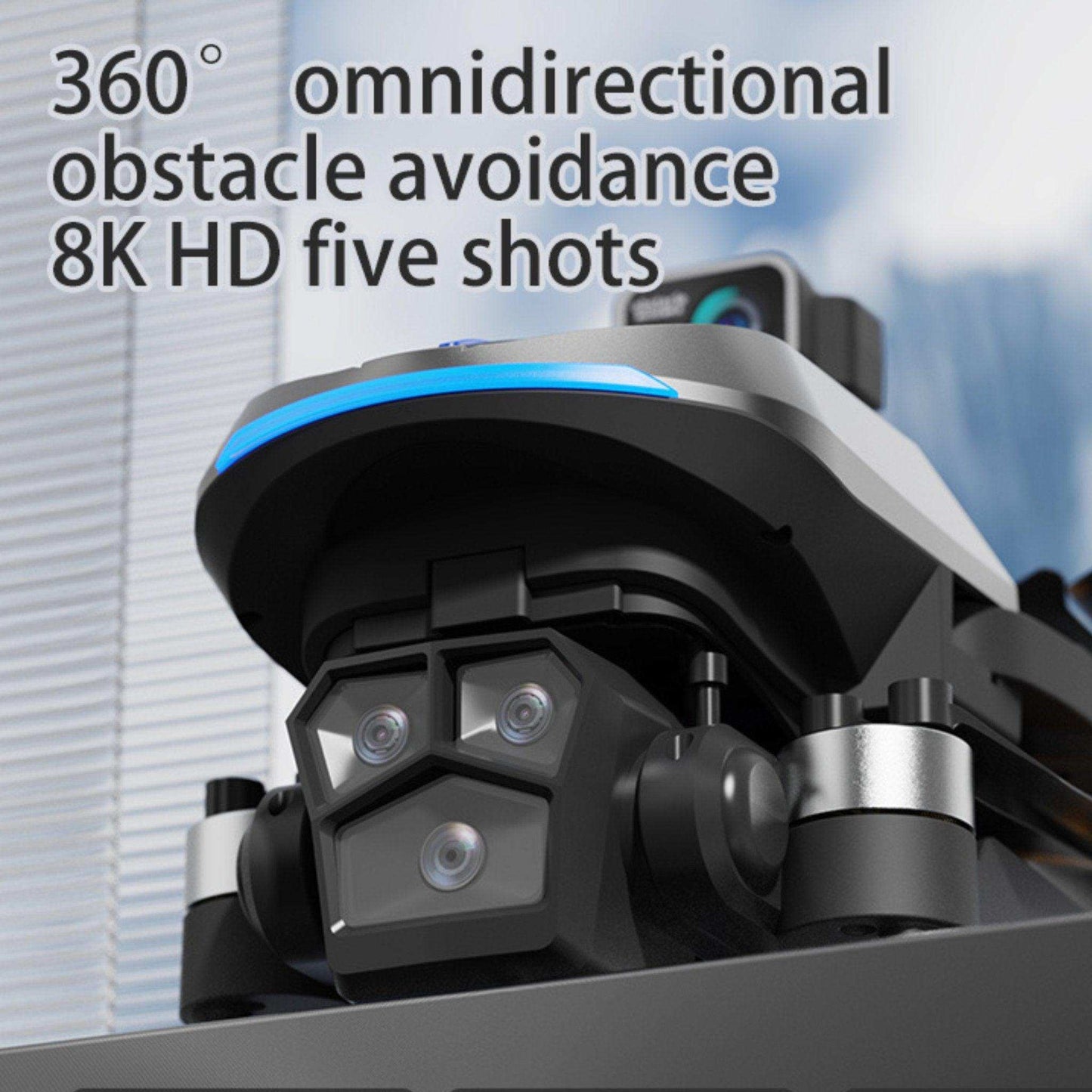 TUTT AE8 EVO 8K Professional GPS 5G Drone with Dual HD Camera 360 Optical Flow Laser Obstacle Avoidance 3-Axis Mechanical Gimbal & EIS Stabilization Intelligent Modes Brushless 2* Batteries 335gr - www.Shopthatapp.com