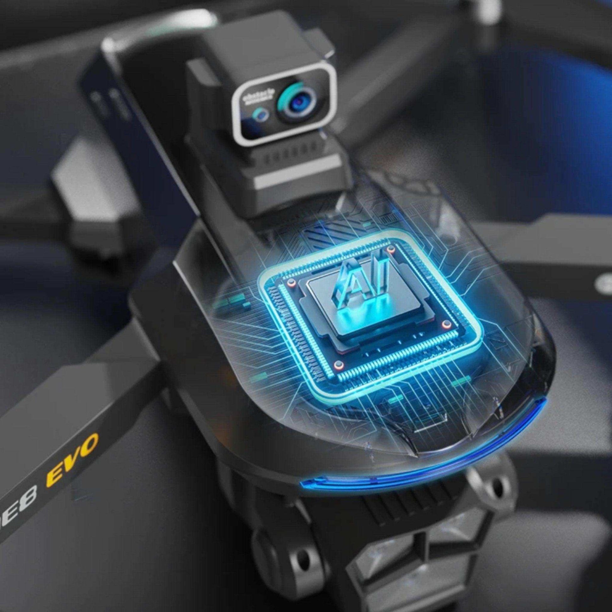 TUTT AE8 EVO 8K Professional GPS 5G Drone with Dual HD Camera 360 Optical Flow Laser Obstacle Avoidance 3-Axis Mechanical Gimbal & EIS Stabilization Intelligent Modes Brushless 2* Batteries 335gr - www.Shopthatapp.com