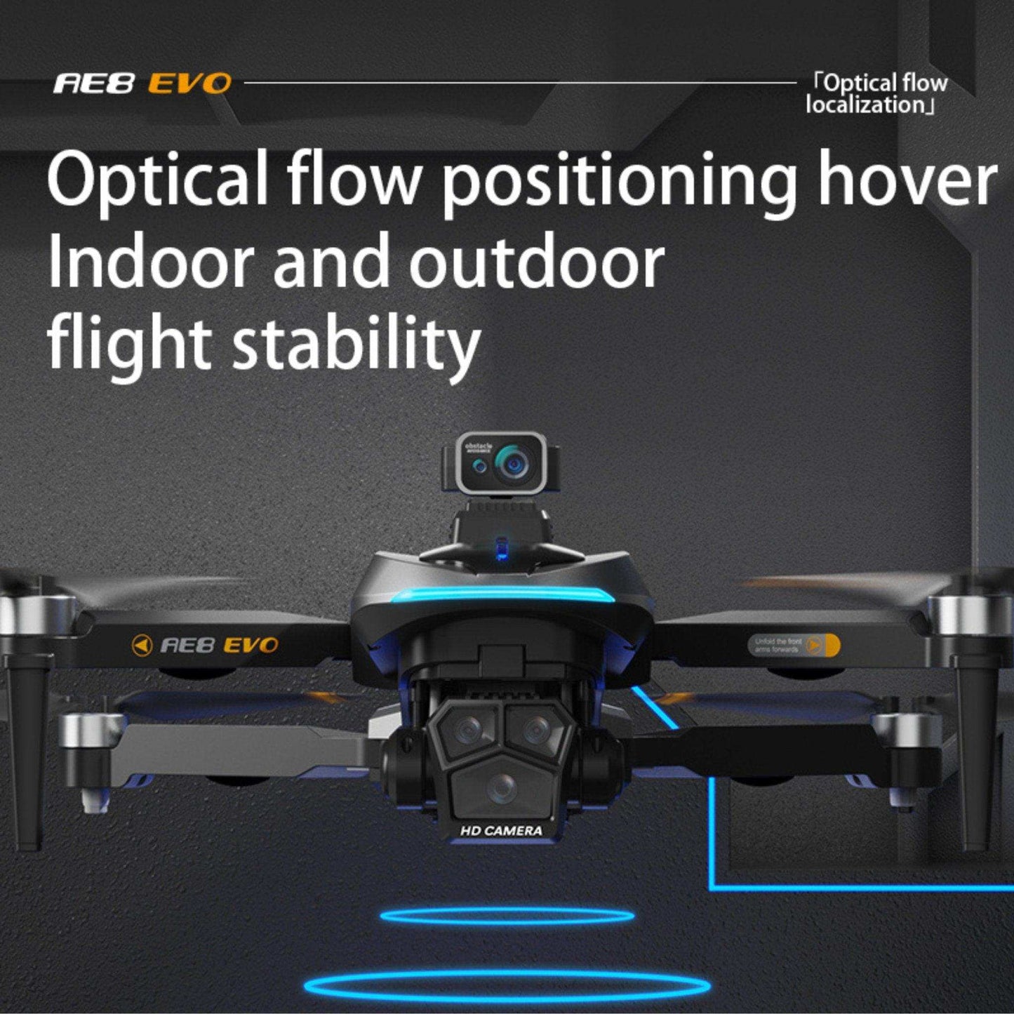 TUTT AE8 EVO 8K Professional GPS 5G Drone with Dual HD Camera 360 Optical Flow Laser Obstacle Avoidance 3-Axis Mechanical Gimbal & EIS Stabilization Intelligent Modes Brushless 2* Batteries 335gr - www.Shopthatapp.com