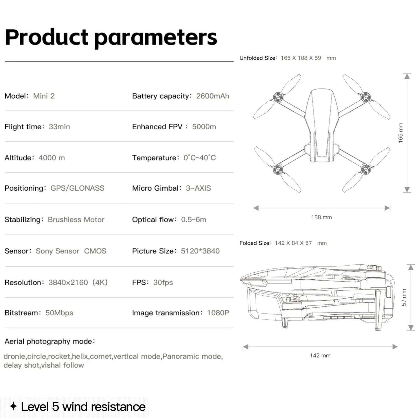 C-FLY Faith Mini 2 (Upgraded) GPS 5G 5KM WIFI FPV with 4K 30fps 20MP Camera 3-Axis Brushless Gimbal 32mins Flight Time 249g Foldable RC Drone Quadcopter RTF - www.Shopthatapp.com