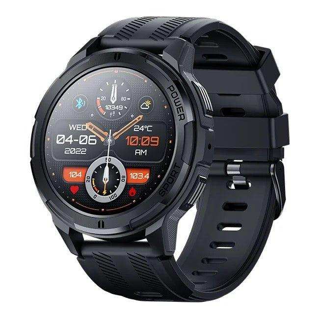 TUTT Smartwatch for Men | 1 ATM 10 Meter Depth AMOLED screen  | 410mah Long Battery Life Fitness Health Tracking Smart Watch Military Rugged  C25 - www.Shopthatapp.com