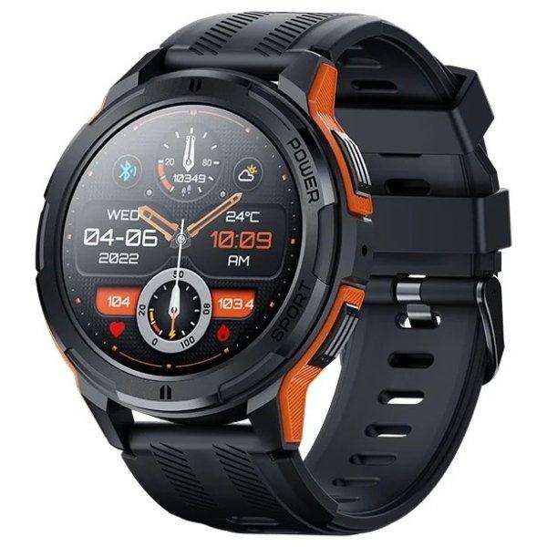 TUTT Smartwatch for Men | 1 ATM 10 Meter Depth AMOLED screen  | 410mah Long Battery Life Fitness Health Tracking Smart Watch Military Rugged  C25 - www.Shopthatapp.com