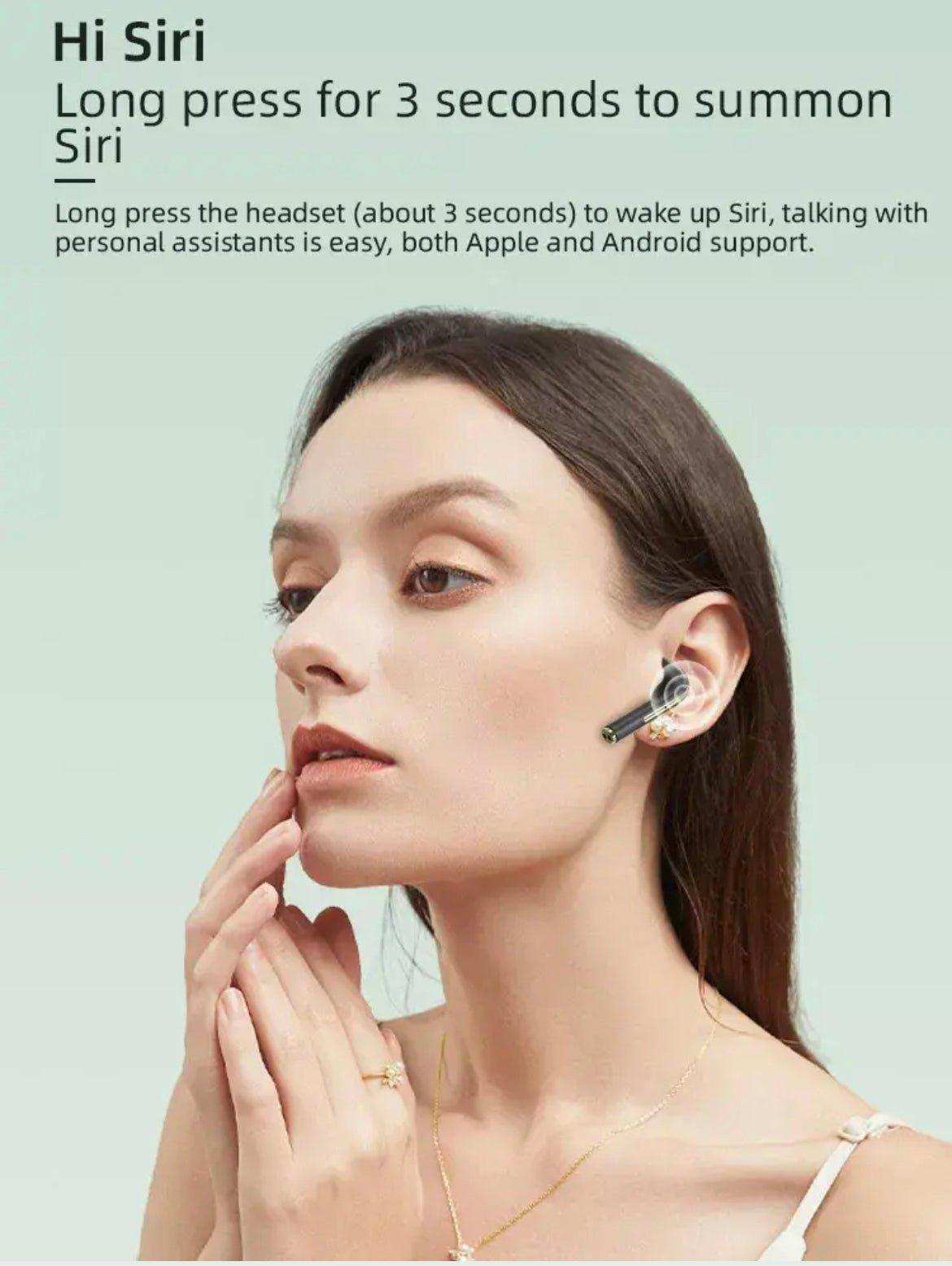 TUTT Classic Wireless Earbuds, Mini Bluetooth 5.3 Headphones HiFi Stereo, Wireless Earphones with ENC Noise Cancelling Mic, Touch Control, Type-C Charging, IPX7 Waterproof in Ear - www.Shopthatapp.com