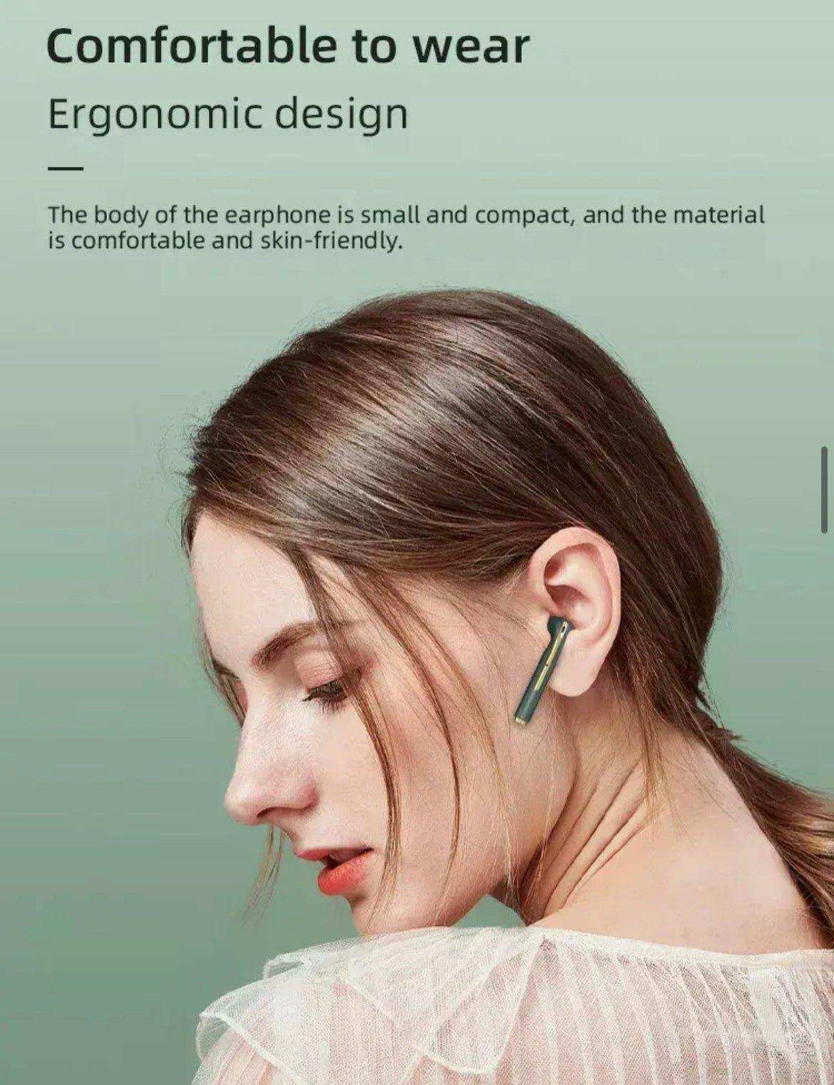 TUTT Classic Wireless Earbuds, Mini Bluetooth 5.3 Headphones HiFi Stereo, Wireless Earphones with ENC Noise Cancelling Mic, Touch Control, Type-C Charging, IPX7 Waterproof in Ear - www.Shopthatapp.com