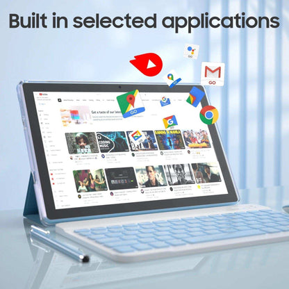 TUTT 10” Tablet Android 13 Keyboard, Mouse, Case, Stylus, 128GB ROM+12GB RAM | Dual Camera CP20 128GB SanDisk