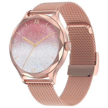 TUTT DT Women Diamond AMOLED Screen SmartWatch for Ladies Reloj Inteligente Fitness Sport Health Smart Watch Steel Straps - www.Shopthatapp.com