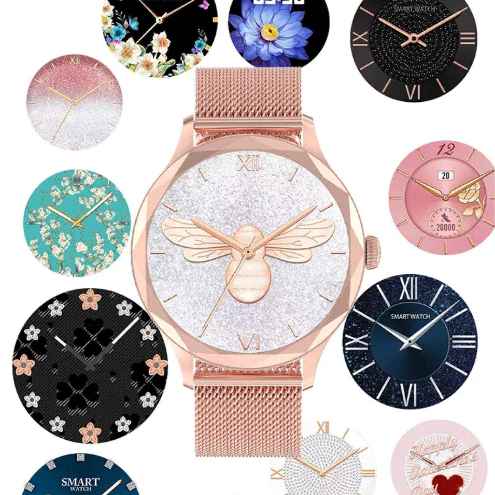 TUTT DT Women Diamond AMOLED Screen SmartWatch for Ladies Reloj Inteligente Fitness Sport Health Smart Watch Steel Straps - www.Shopthatapp.com