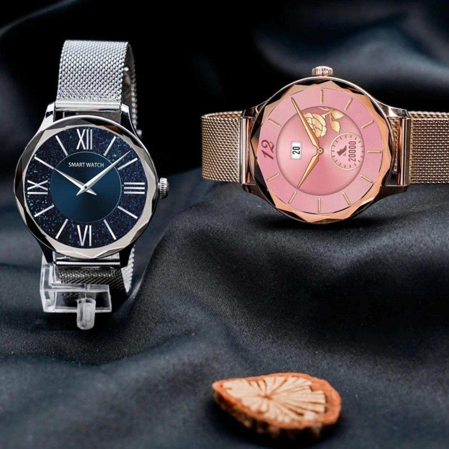 TUTT DT Women Diamond AMOLED Screen SmartWatch for Ladies Reloj Inteligente Fitness Sport Health Smart Watch Steel Straps - www.Shopthatapp.com