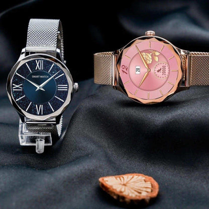 TUTT DT Women Diamond AMOLED Screen SmartWatch for Ladies Reloj Inteligente Fitness Sport Health Smart Watch Steel Straps - www.Shopthatapp.com