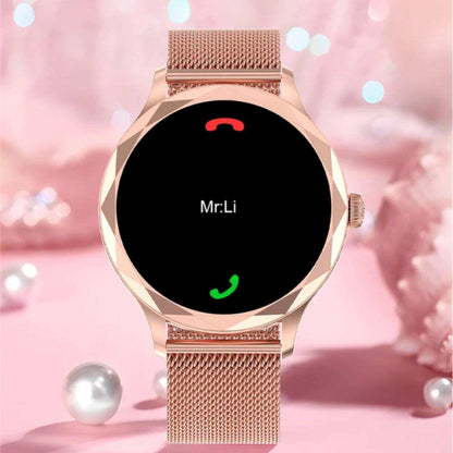 TUTT DT Women Diamond AMOLED Screen SmartWatch for Ladies Reloj Inteligente Fitness Sport Health Smart Watch Steel Straps - www.Shopthatapp.com