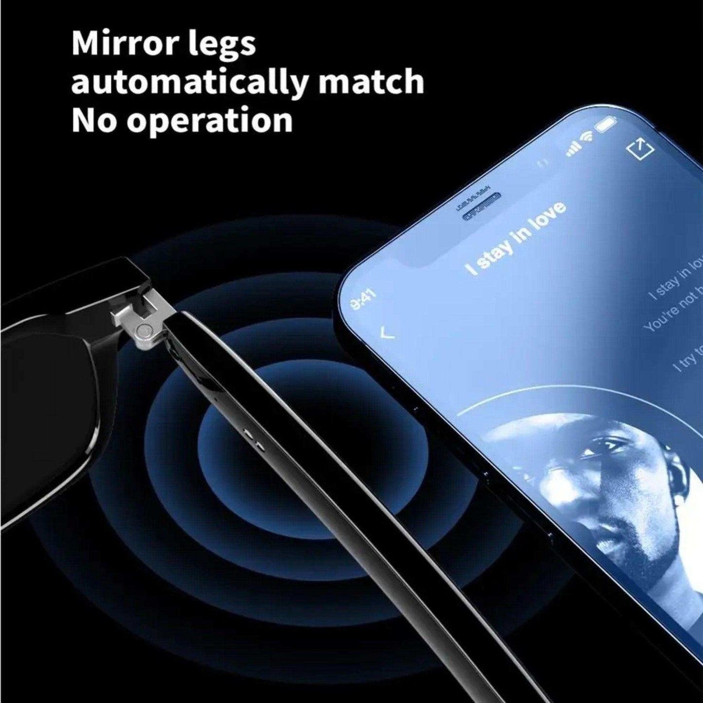 TUTT Bluetooth Smart Glasses Anti-Blue Ray UV | Wireless Call & Music AI Voice & Camera Control Sunglasses | E13 Test Kit | Replaceable With Prescription 2 Lenses - www.Shopthatapp.com