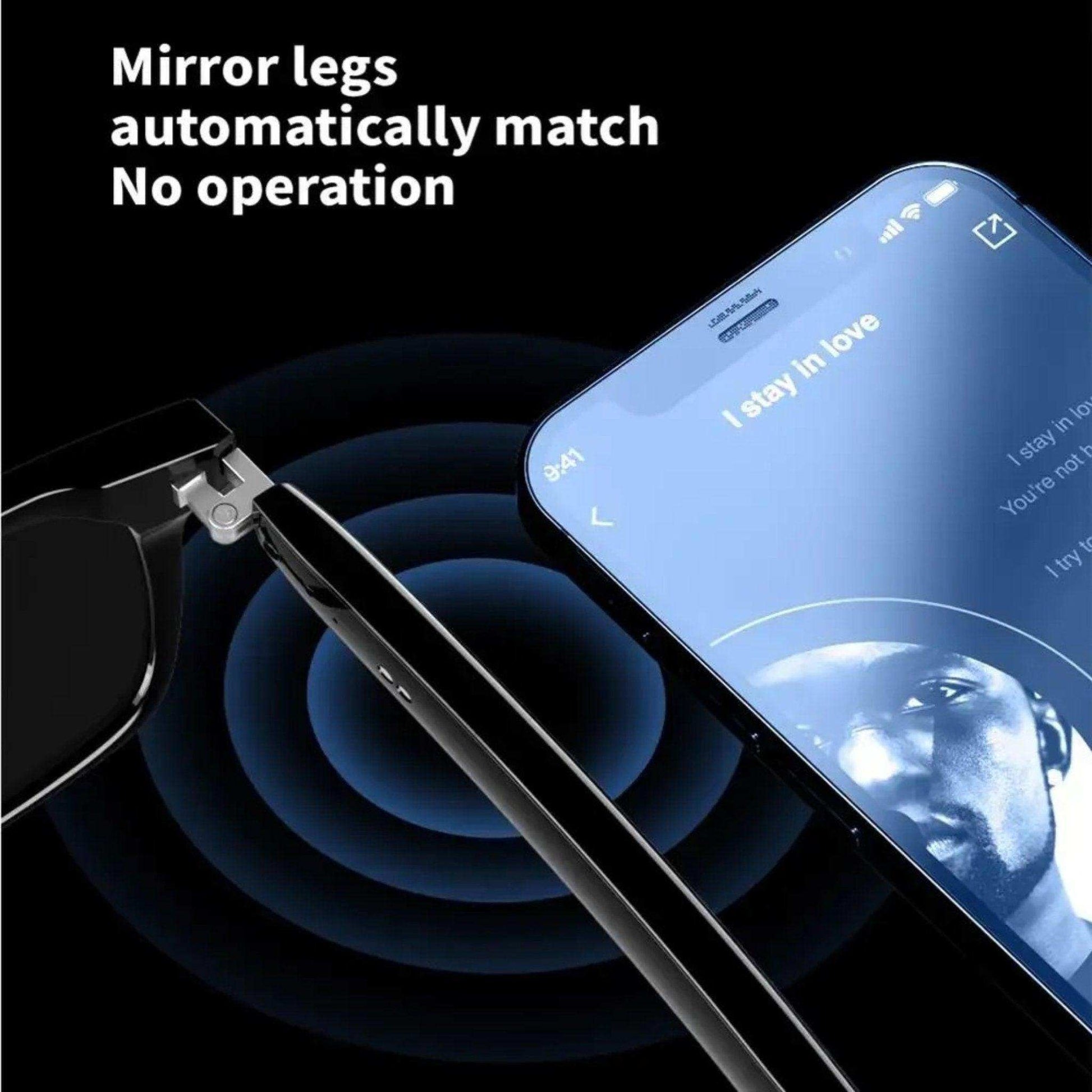 TUTT Bluetooth Smart Glasses Anti-Blue Ray UV | Wireless Call & Music AI Voice & Camera Control Sunglasses | E13 Test Kit | Replaceable With Prescription 2 Lenses - www.Shopthatapp.com