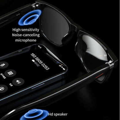TUTT Bluetooth Smart Glasses Anti-Blue Ray UV | Wireless Call & Music AI Voice & Camera Control Sunglasses | E13 Test Kit | Replaceable With Prescription 2 Lenses - www.Shopthatapp.com