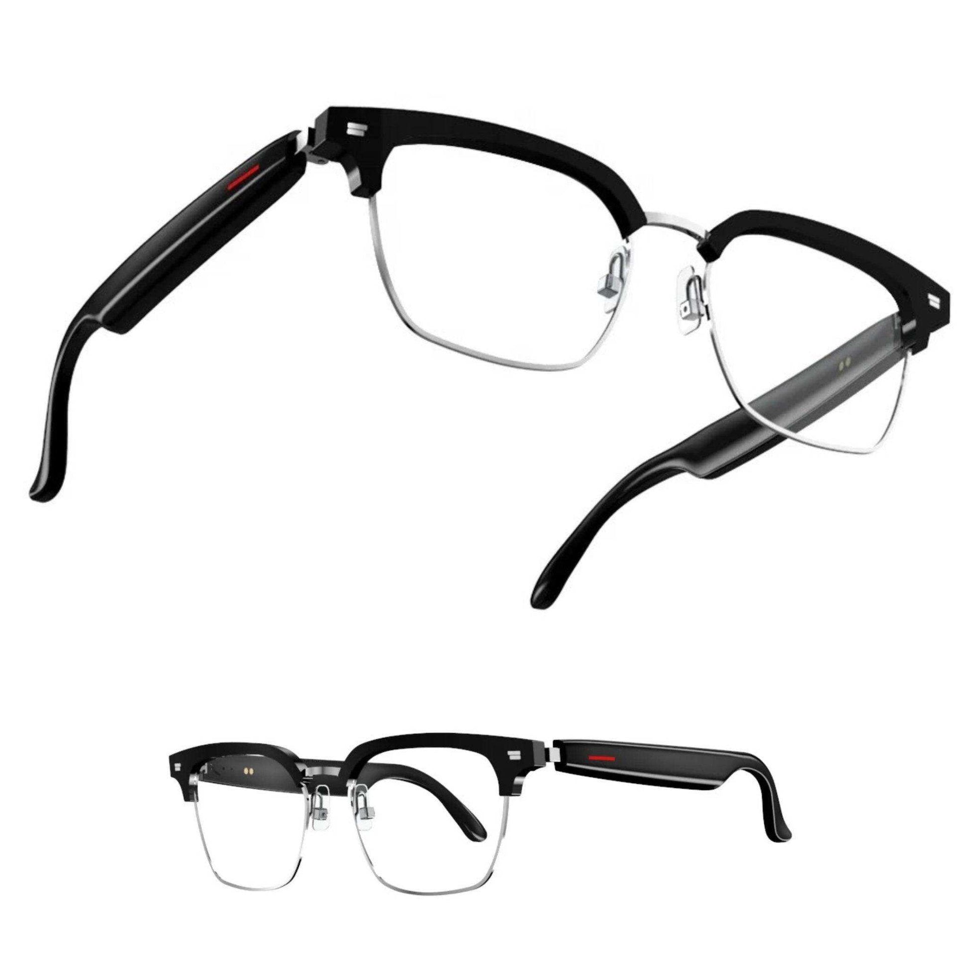 TUTT Bluetooth Smart Glasses Anti-Blue Ray UV | Wireless Call & Music AI Voice | Replaceable Lenses With Prescription - www.Shopthatapp.com