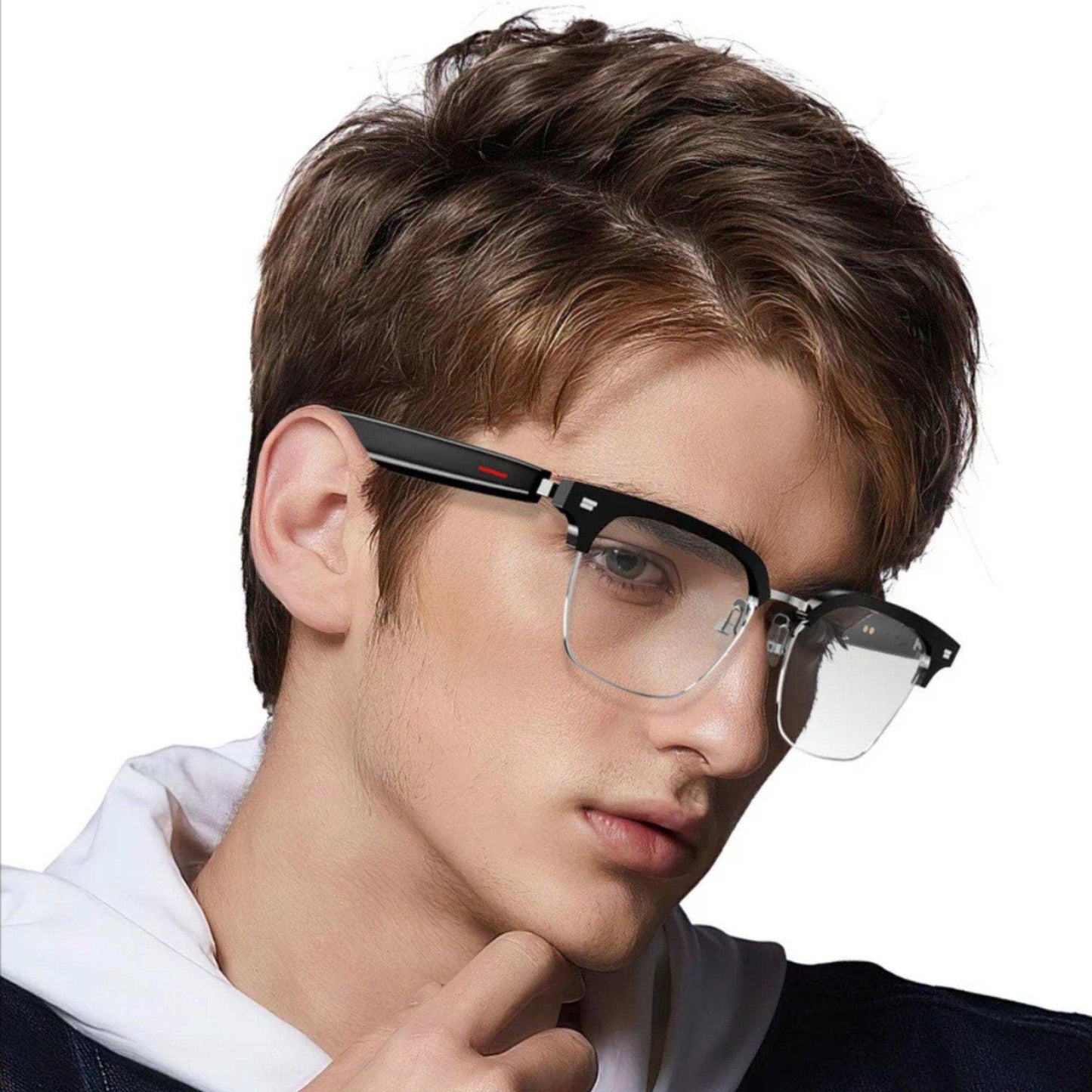 TUTT Bluetooth Smart Glasses Anti-Blue Ray UV | Wireless Call & Music AI Voice | Replaceable Lenses With Prescription - www.Shopthatapp.com