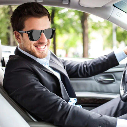 TUTT Bluetooth Smart Sunglasses | AI Voice Assistance Call & Music & Camera Control | HD UV Protection Anti Blue Ray | E13 Test Kit Gift - www.Shopthatapp.com