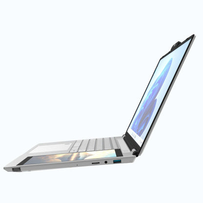 TUTT E156D 15.6" Laptop IPS Dual Screen 7” Mini Touch Screen Silver (1 TB SSD/ 32 GB RAM) | Intel® N95 CPU, Dual-band 2.4G/5G WIFI BacklitKeyboard | Windows 11 Pro with Mouse