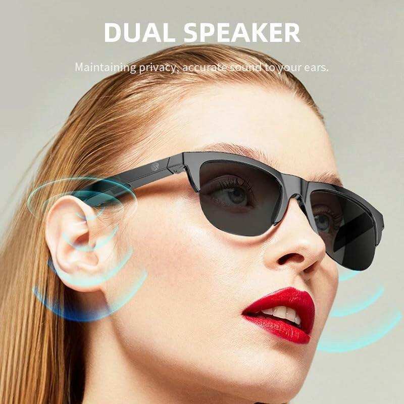 TUTT F6 Bluetooth Smart Sunglasses | Microphone | TR90 Frame | HD UV Protection Wireless Call & Music | Anti Blue Ray | Touch Control | Blue Ray Test Kit | Gift for Men Women - www.Shopthatapp.com