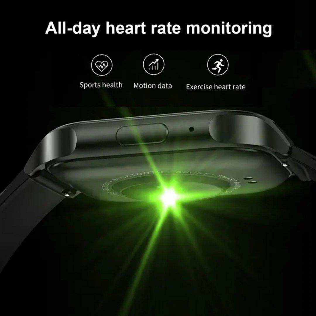 TUTT Classic Smartwatch AMOLED 2.04” Screen | GPS Exercise SpO2 Stress & Sleep Monitoring Calorie & Activity Tracker IP67 Men Women Smart Watch Two Straps Steel+ Rubber H6 - www.Shopthatapp.com