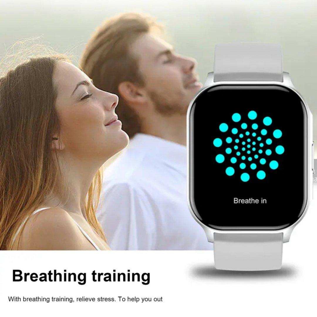 TUTT Classic Smartwatch AMOLED 2.04” Screen | GPS Exercise SpO2 Stress & Sleep Monitoring Calorie & Activity Tracker IP67 Men Women Smart Watch Two Straps Steel+ Rubber H6 - www.Shopthatapp.com