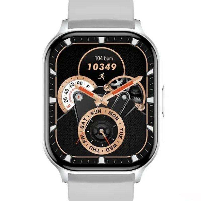 TUTT Classic Smartwatch AMOLED 2.04” Screen | GPS Exercise SpO2 Stress & Sleep Monitoring Calorie & Activity Tracker IP67 Men Women Smart Watch Two Straps Steel+ Rubber H6 - www.Shopthatapp.com