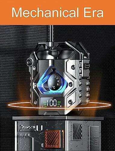 TUTT H9 TWS Wireless Metal Zinc Alloy Gaming Headset with Mic Bt5.3 | Thermometer | Large Battery Capacity Headphone ENC Noise Cancellation Gaming Earbuds 45MS Low Latency Earphone - www.Shopthatapp.com