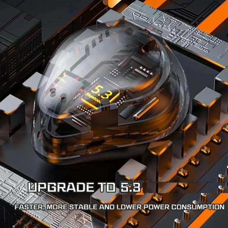 TUTT H9 TWS Wireless Metal Zinc Alloy Gaming Headset with Mic Bt5.3 | Thermometer | Large Battery Capacity Headphone ENC Noise Cancellation Gaming Earbuds 45MS Low Latency Earphone - www.Shopthatapp.com