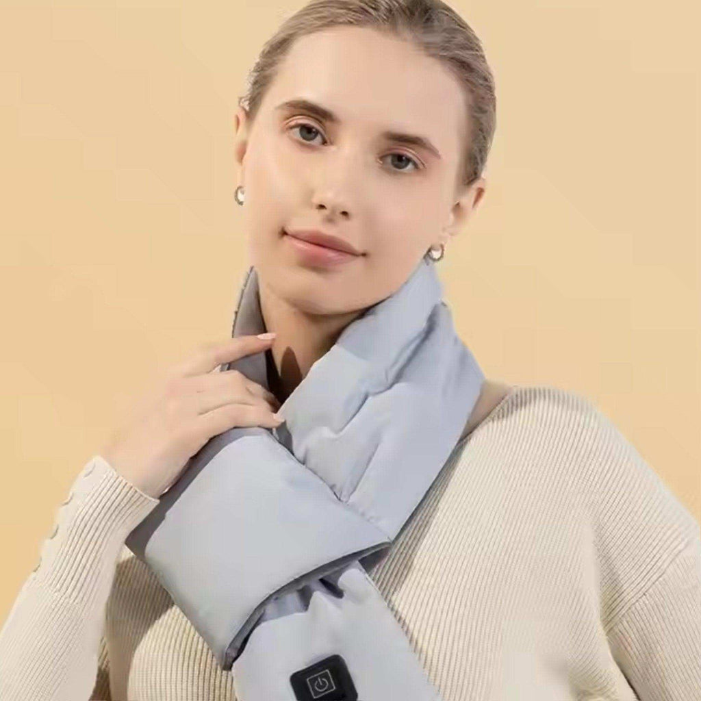 TUTT Heated Scarf Unisex | 5,000 mAh Power Bank | 3 Heat Levels | Neck Shoulder Back Heating Pad | Ideal Gift for Cold Weather - www.Shopthatapp.com