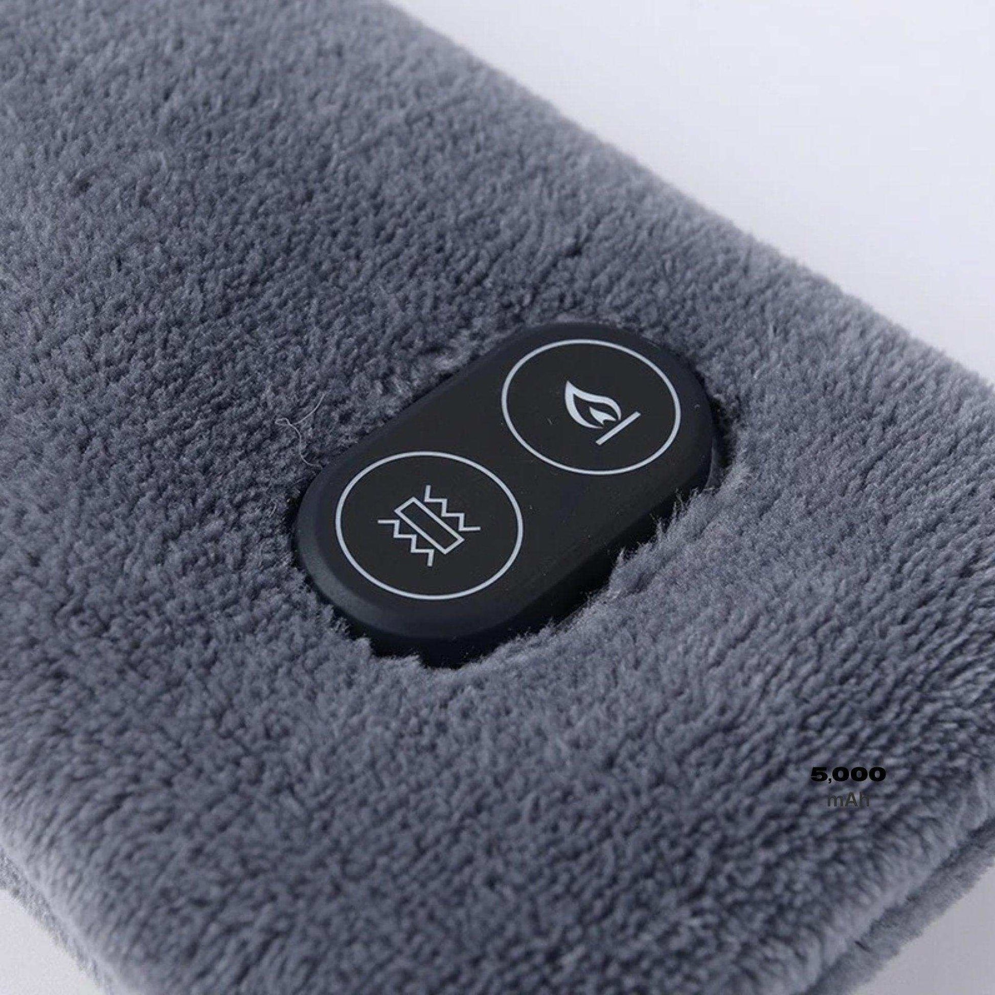TUTT Heated Scarf with Neck Vibrating Massager | 5,000 mAh Power Bank | 3 Heat and Vibration Levels | Unisex Electric Neck and Shoulder Heating Pad | Ideal Winter Gift - www.Shopthatapp.com