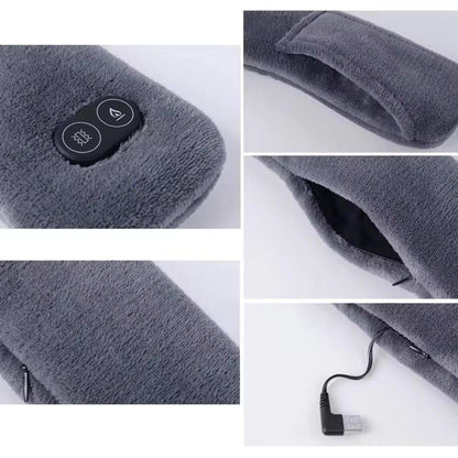 TUTT Heated Scarf with Neck Vibrating Massager | 5,000 mAh Power Bank | 3 Heat and Vibration Levels | Unisex Electric Neck and Shoulder Heating Pad | Ideal Winter Gift - www.Shopthatapp.com