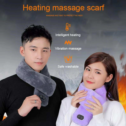 TUTT Heated Scarf with Neck Vibrating Massager | 5,000 mAh Power Bank | 3 Heat and Vibration Levels | Unisex Electric Neck and Shoulder Heating Pad | Ideal Winter Gift - www.Shopthatapp.com