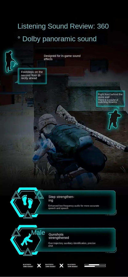  TUTT JX10 TWS Wireless Earbud  Gaming BT 5.3 | Headset Sport LED Display | Noise Cancelling  Earphones  for Pro Gamers