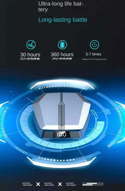  TUTT JX10 TWS Wireless Earbud  Gaming BT 5.3 | Headset Sport LED Display | Noise Cancelling  Earphones  for Pro Gamers