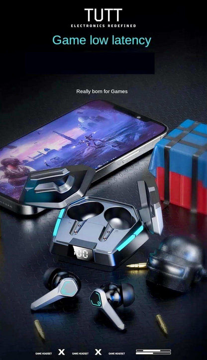  TUTT JX10 TWS Wireless Earbud  Gaming BT 5.3 | Headset Sport LED Display | Noise Cancelling  Earphones  for Pro Gamers