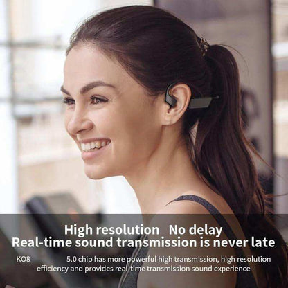 TUTT K08 Headphones with Bone Conduction Earphone Wireless Headset TWS Sports Waterproof Open Ear - www.Shopthatapp.com