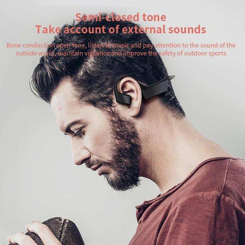 TUTT K08 Headphones with Bone Conduction Earphone Wireless Headset TWS Sports Waterproof Open Ear - www.Shopthatapp.com