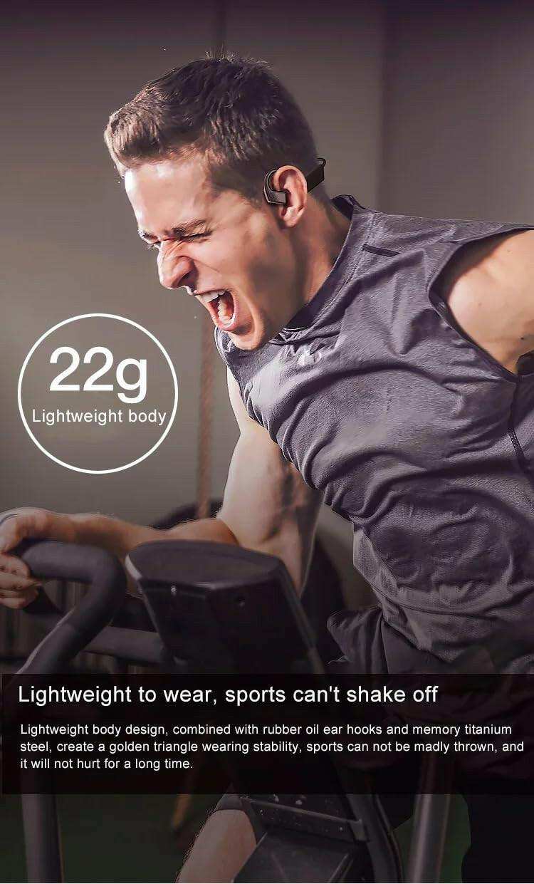 TUTT K08 Headphones with Bone Conduction Earphone Wireless Headset TWS Sports Waterproof Open Ear - www.Shopthatapp.com